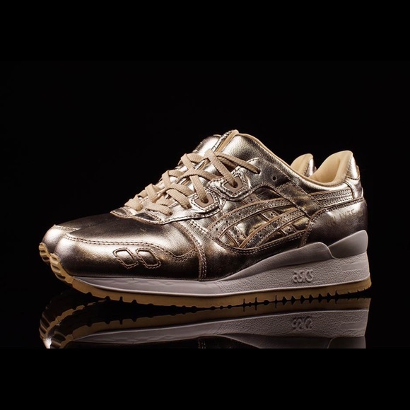asics gold sneakers